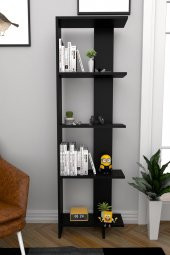 Moonlife Basic Dekoratif Kitaplık Siyah thumbnail 1