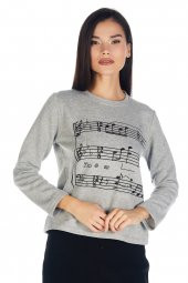 Crystal Taş Baskılı Sweatshirt thumbnail 2