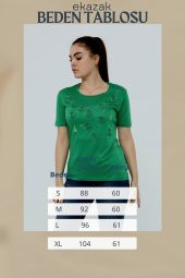 Yelken Baskı Ve Nakış Detaylı Merserize Örme T-shirt thumbnail 12
