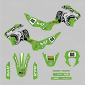 Mondial X-Treme Max 150 Wolf Design Sticker Set Yeşil thumbnail 2