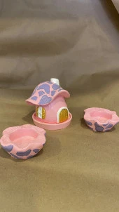 Konik Tütsülük Mantar Hobit Ev Pembe thumbnail 6