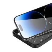 iPhone 15 Kılıf Elde Kaymayan Kamera Korumalı Silikon thumbnail 4
