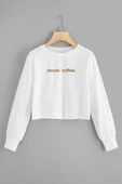 Mood Coffee. Crop Sweatshirt thumbnail 1