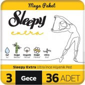 Sleepy Extra Mega Ped Gece 36lı thumbnail 1