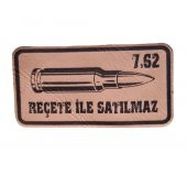 7,62 Reçete İle Satılmaz Deri PEÇ  -Arma - Leather Patch thumbnail 1