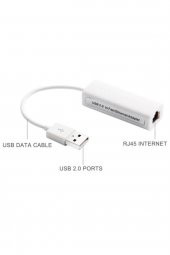 WOZLO Usb 2.0 Ethernet Kartı Apple Macbook Uyumlu thumbnail 1