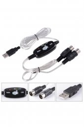 WOZLO Usb Midi Kablo Org Adaptör Keyboard Adapter 2m thumbnail 1