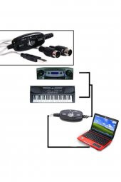 WOZLO Usb Midi Kablo Org Adaptör Keyboard Adapter 2m thumbnail 2