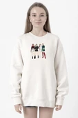 Blackpink Minimalist Beyaz Kadın 2ip Sweatshirt thumbnail 1