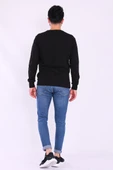 Siyah Basic Erkek 2 iplik Sweatshirt thumbnail 6