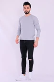 Gri Basic Erkek 2 iplik Sweatshirt thumbnail 2
