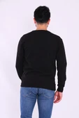 Siyah Basic Erkek 2 iplik Sweatshirt thumbnail 7