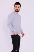 Gri Basic Erkek 2 iplik Sweatshirt thumbnail 6