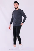Antrasit Basic Erkek 2 iplik Sweatshirt thumbnail 3