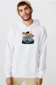 Beyaz Erkek 3ip Kapşonlu  Sweatshirt thumbnail 1