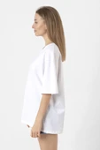 Dream Still Over Beyaz Kadın Oversize Tshirt thumbnail 3