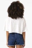 Fargo Ralph's Corner Diner Beyaz Kırçıllı Kadın Crop Tshirt thumbnail 4