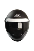 KASK MTS FX-101 MAT SİYAH/BEYAZ ÇENESİZ thumbnail 2
