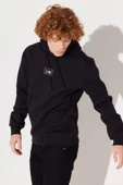 Lee L212302001 Siyah Kapüşonlu Erkek Sweat thumbnail 5