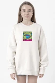 Mr Beast Doodle Beyaz Kadın 2ip Sweatshirt thumbnail 1