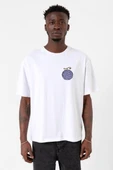 One Piece Anime Gomu Gomu Devil Fruit Beyaz Erkek Oversize Tshirt thumbnail 1