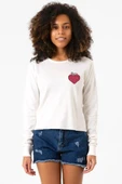 One Piece Anime Ope Ope Devil Fruit Ekstra Uzunkol Sweatshirt Ekru thumbnail 1