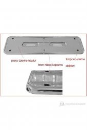 Hummer Plakalık Plastik Krom 2 Adet thumbnail 2
