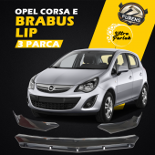 Opel Corsa E 2014-2019 Uyumlu Brabus Ön Lip 3 Parça Kanatlı Lip thumbnail 4