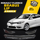 Renault Fluence Uyumlu Brabus Ön Lip 3 Parça Kanatlı Lip thumbnail 1