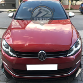 Vw Golf 7 7.5 Uyumlu Brabus Ön Lip 3 Parça Kanatlı Lip thumbnail 3