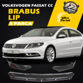 Vw Passat Cc 2007-2017 Uyumlu Brabus Ön Lip 3 Parça Kanatlı Lip thumbnail 1