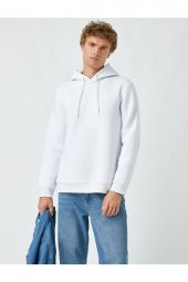 Basic Kapşonlu Sweatshirt thumbnail 1
