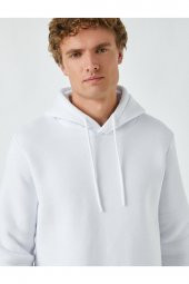 Basic Kapşonlu Sweatshirt thumbnail 2