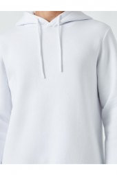 Basic Kapşonlu Sweatshirt thumbnail 5