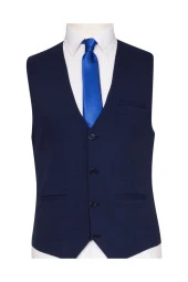 Slim Fit Tek Yelek Lacivert thumbnail 1