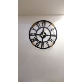 Ahşap Duvar Saati Jüt İpli (Gold Model 45cm) thumbnail 4