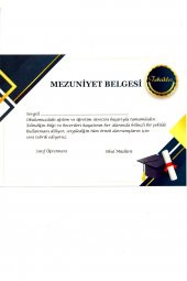 Mezuniyet Belgesi 20 Adet A5 Boyut Model 2 thumbnail 1
