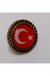 Türk Bayragı Rozeti Paslanmaz thumbnail 1