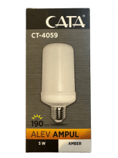 Cata CT-4059 5W (Amber Işık) E27 Duylu Led Alev Ampul thumbnail 1