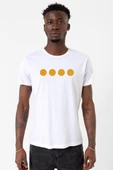 Squid Game Dalgona Candy Beyaz Erkek Bisikletyaka Tshirt thumbnail 1