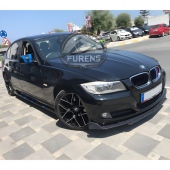 Bmw E90 Uyumlu Brabus Ön Lip 3 Parça Kanatlı Lip thumbnail 3