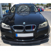 Bmw E90 Uyumlu Brabus Ön Lip 3 Parça Kanatlı Lip thumbnail 4