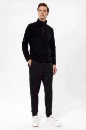 Kapişonlu Yaka Regular Kalıp Düz Sweatshirt thumbnail 2
