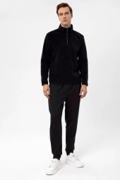 Kapişonlu Yaka Regular Kalıp Düz Sweatshirt thumbnail 3
