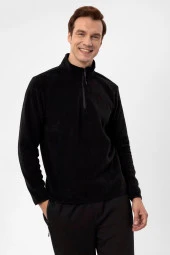 Kapişonlu Yaka Regular Kalıp Düz Sweatshirt thumbnail 5