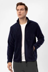 Sivri Yaka Regular Kalıp Düz Sweatshirt thumbnail 4