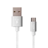 LinkTech K551 Micro USB Örgü Metal Başlı 1mt Şarj ve Data Kablosu thumbnail 5
