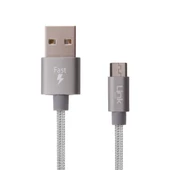 LinkTech K551 Micro USB Örgü Metal Başlı 1mt Şarj ve Data Kablosu thumbnail 3