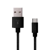 LinkTech K551 Micro USB Örgü Metal Başlı 1mt Şarj ve Data Kablosu thumbnail 4