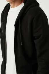 Fermuarlı Sweatshirt Kapşonlu thumbnail 9